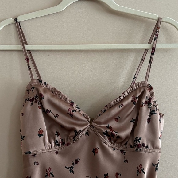 Vintage Y2K French Kiss S Floral Cami Blouse Champagne Dainty Romantic Coquette - Picture 3 of 12
